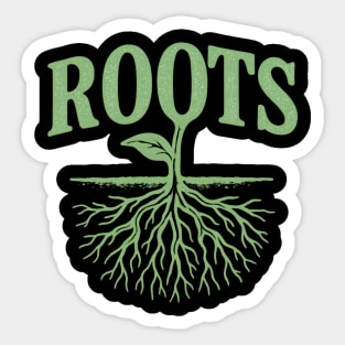 Botanical Roots Plant Lover Sticker